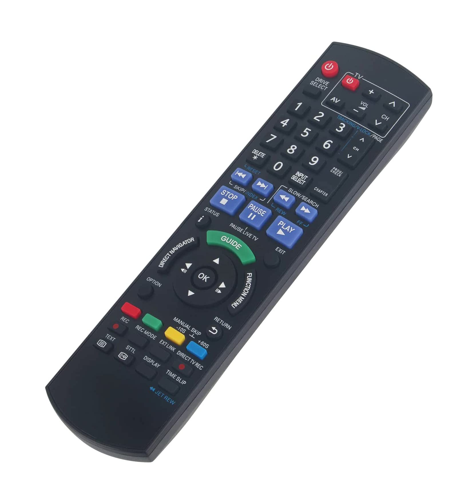 AULCMEET N2QAYB000469 Replace Remote Control Compatible with Panasonic HDD DVD/DISC Blu-Ray Player DMR-XW350 DMR-EX99 DMR-EZ49 DMR-EX98 DMR-EX83 DMR-EX83EBK - Image 3