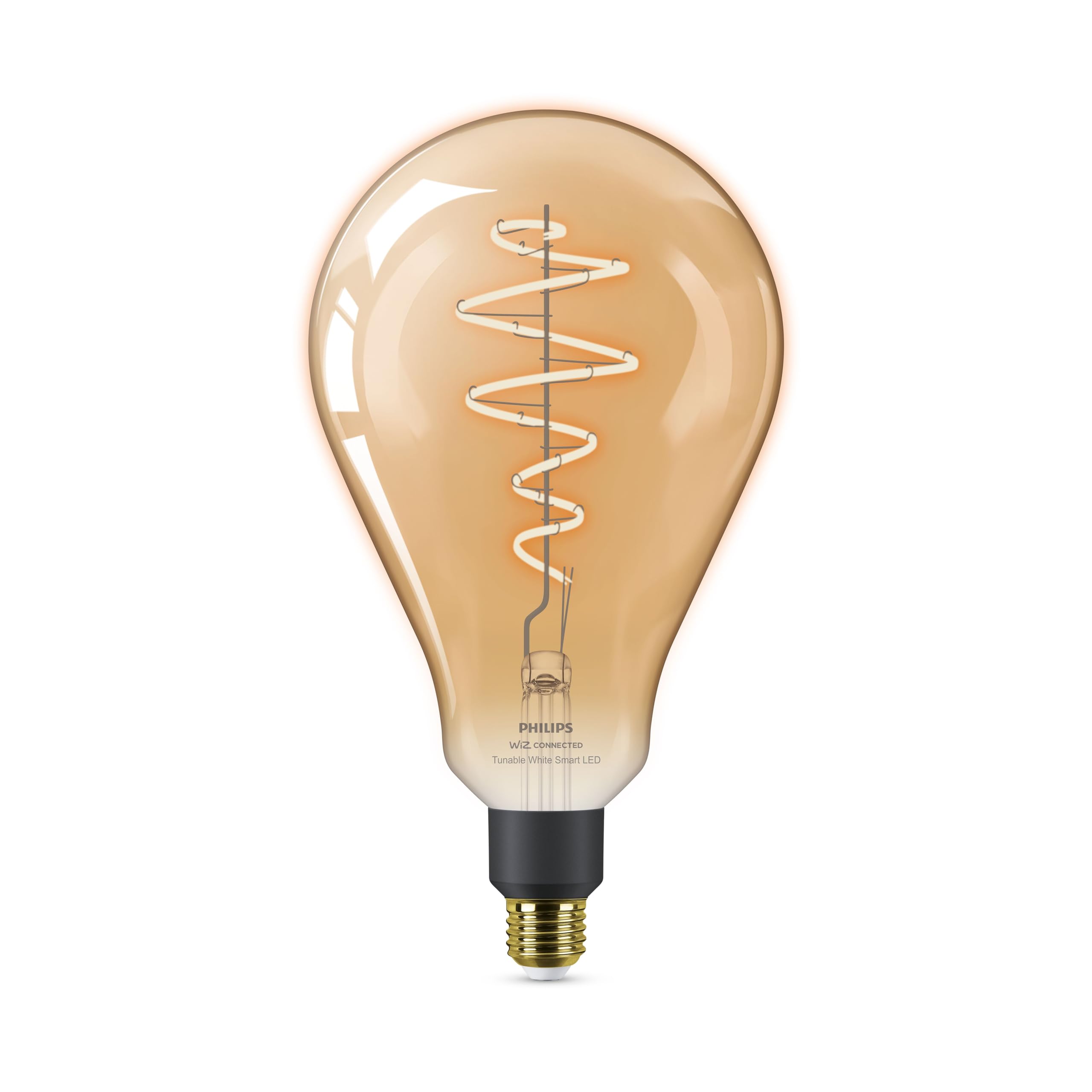 Philips WiZ Smart Vintage Edison Giant Tear Drop E27 LED Light Bulb, 6W, 390 Lumens, Dimmable - Image 4