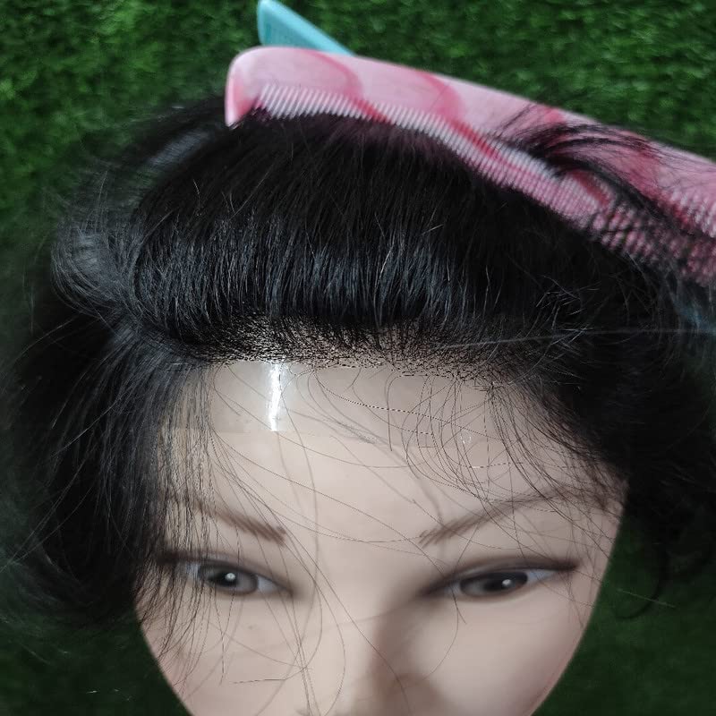 Image of Australian Hair Patch for Men, Natural Looking Front Lace Hair System /Patch /Toupee /Wig /Piece.Non Surgical Hair Replacement Solution. Front Lace Men's Wig /Toupee (7 * 5)