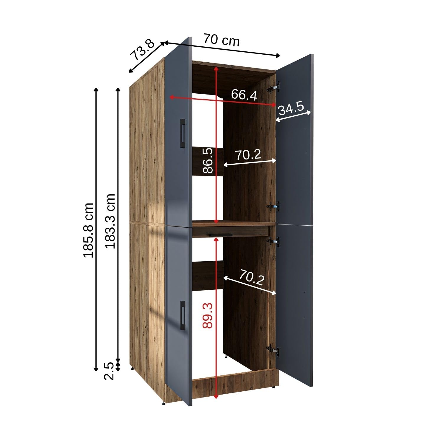 ROOMART, Armoire Murale Séchoir Sur Machine à Laver, 127 Cm De Large