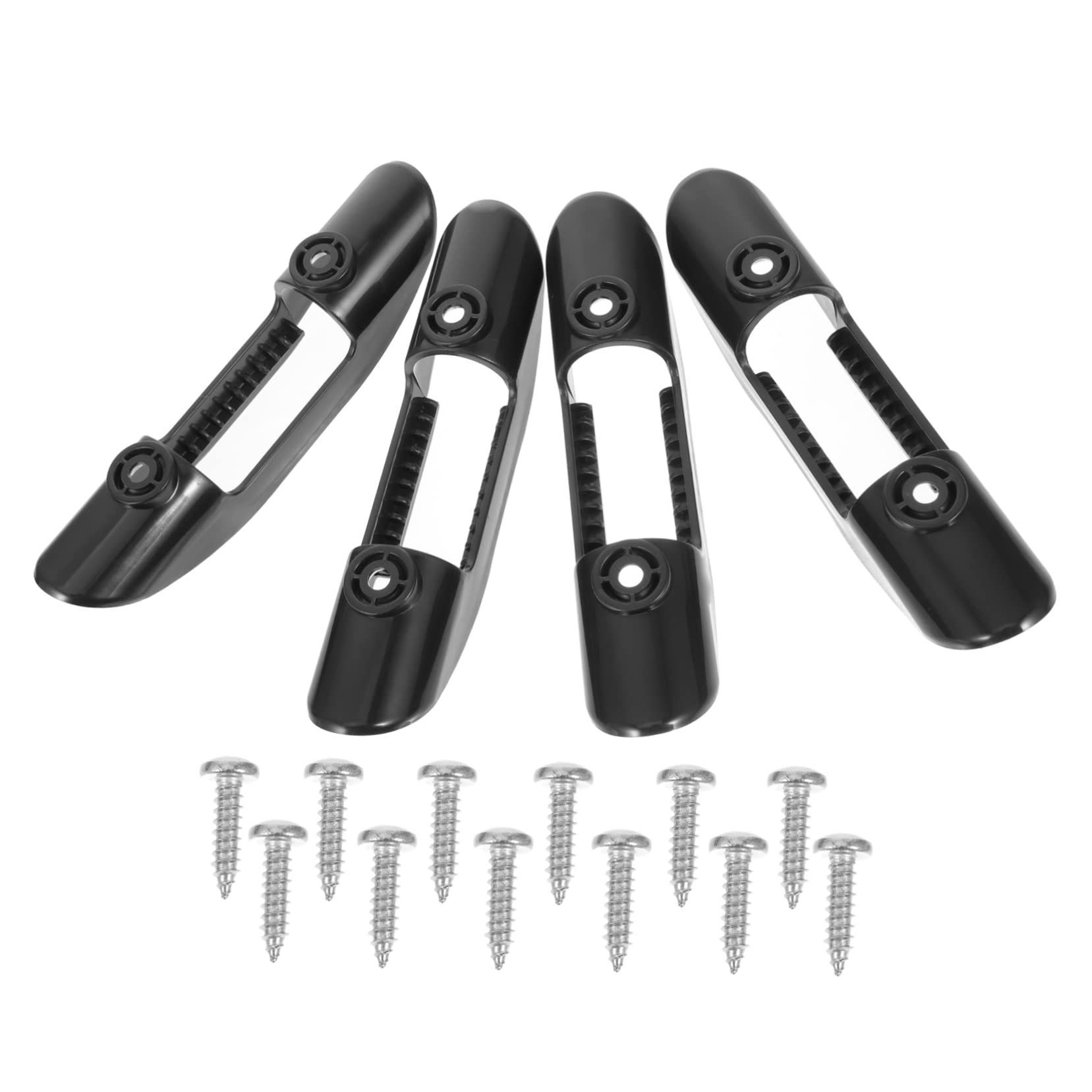 Toddmomy Paddelschnalle Kajak Paddelhalter Clip Feste Paddelklemme universeller Paddelhalter Paddelclip mit Schraube Paddelhalter zum Kajakfahren Plastik Black