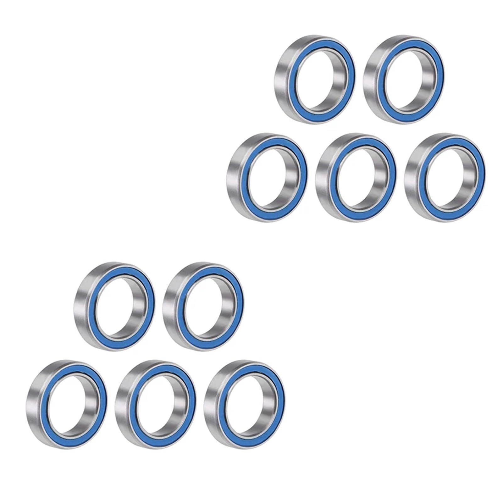 100Pcs 6701 12x18x4mm ABEC-5 6701 ZZ 2 Ball 6701-2 Blue Sealed Deep Groove Ball Bearings(6701-2RS Blue,ABEC 1)