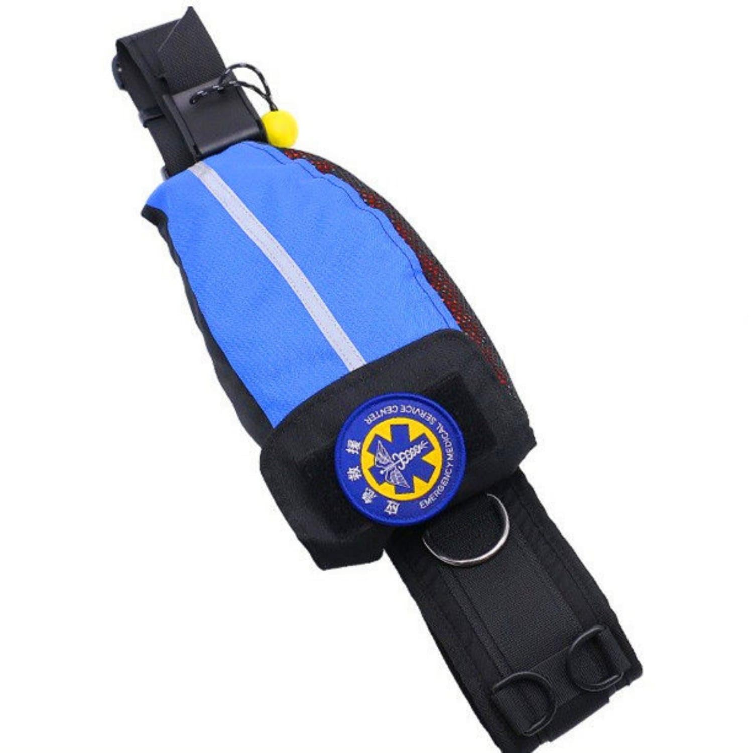 SNAPPSY Reflective Rescue Waist Bag Quick-Release Water Rescue Throw Bag Waterproof Floating Rope Hands-Unrestricted for Lifeguards, First Responders, Kayakers, Emergency Preparedness, Blue, 15M-image-29