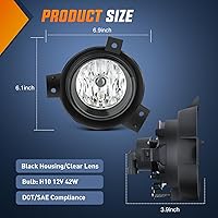 Vista 49 de Nilight Conjunto de luces antiniebla compatible con Ford Focus SVT 2002 2003 2004 2005 2006 Ford Focus SVT 2005-2007 Ford Escape 2003-2004 Ford