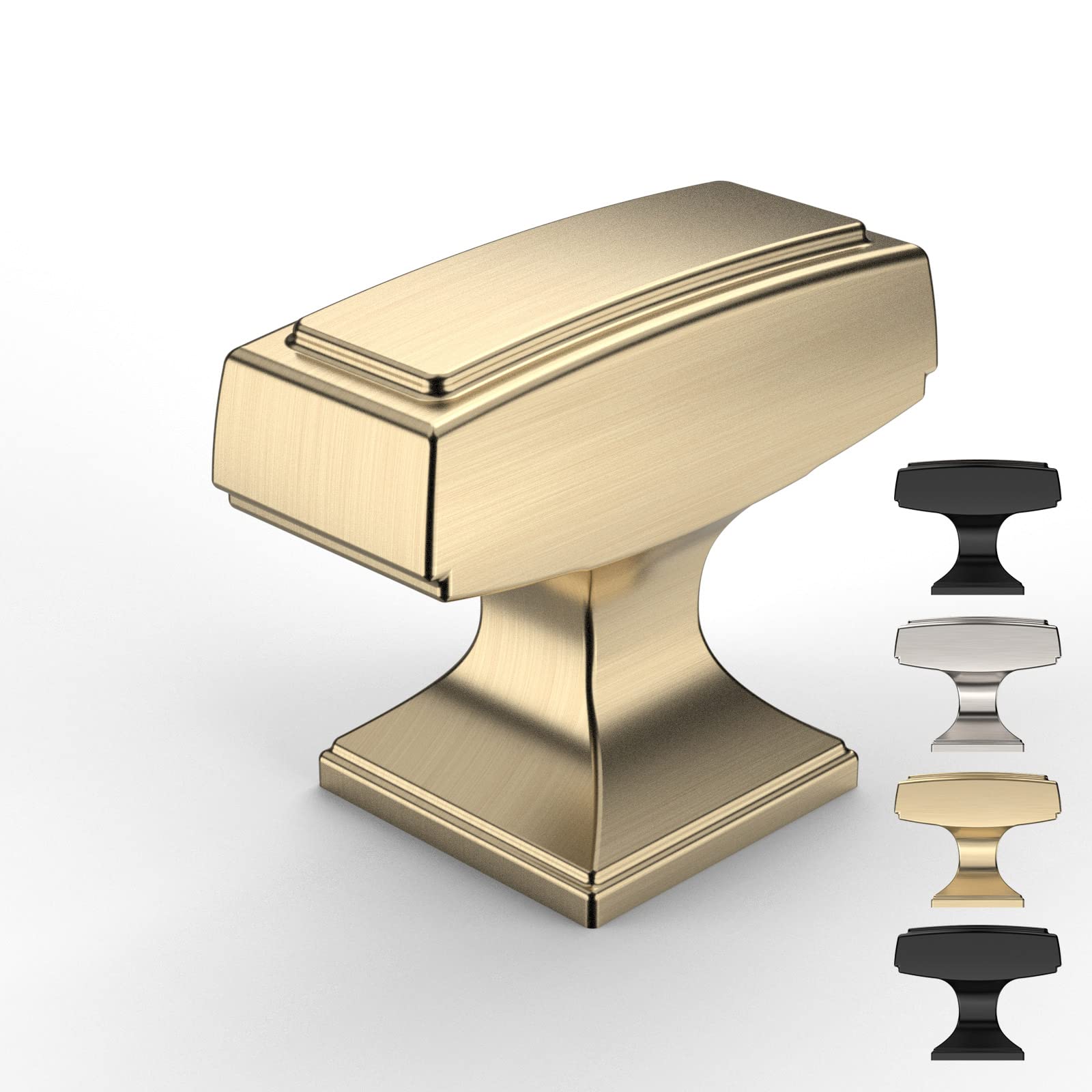9BUILD 10 Pack Gold Round Kitchen Cabinet Knobs