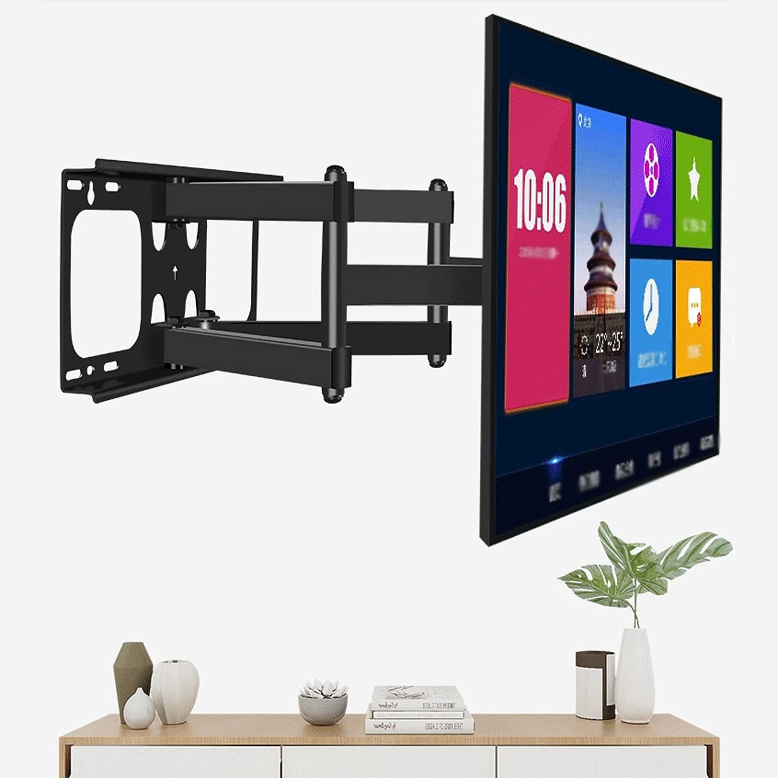 tv Stand Staffa per montaggio a parete TV completo Staffa universale Articoli artistici Swivels Tilts Extension Rotation TV Mount per la maggior parte dei 50 "-85" LED LCD LCD TV a schermo piatto .per
