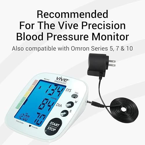 Miniatura 3 de Vive Precision Adaptador de CA - Fuente de alimentación para modelos de monitor de presión arterial - Compatible con BP de 100-250V - Cargador de