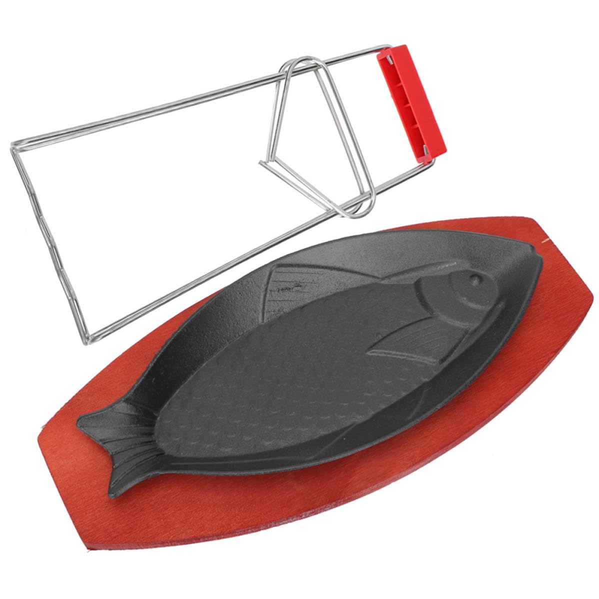 Plat de cuisson en fer de poisson pour barbecue et steak maison