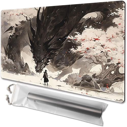 MTG - Tapete de juego tamaño 24 x 14 pulgadas, bolsas de almacenamiento con parte trasera antideslizante, ideal para entusiastas de los juegos de