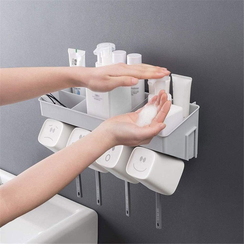 Toothbrush Cup Holder - Bathroom Suction Hanging Mouthwash Set
