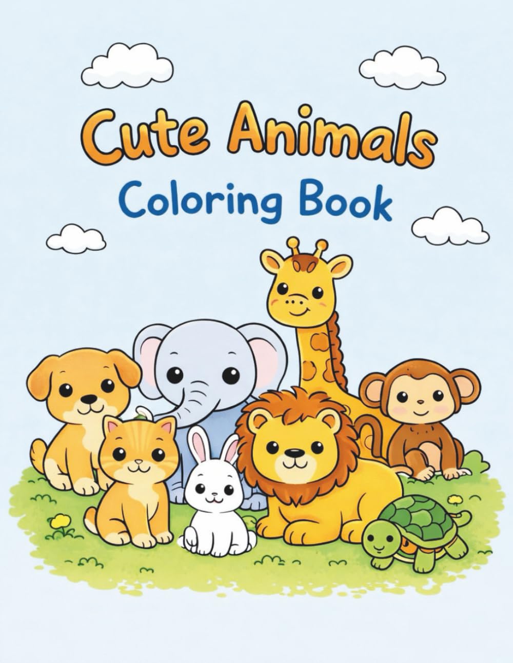 Cute Animals Coloring Book: A Fun Coloring Adventure for Little Artists