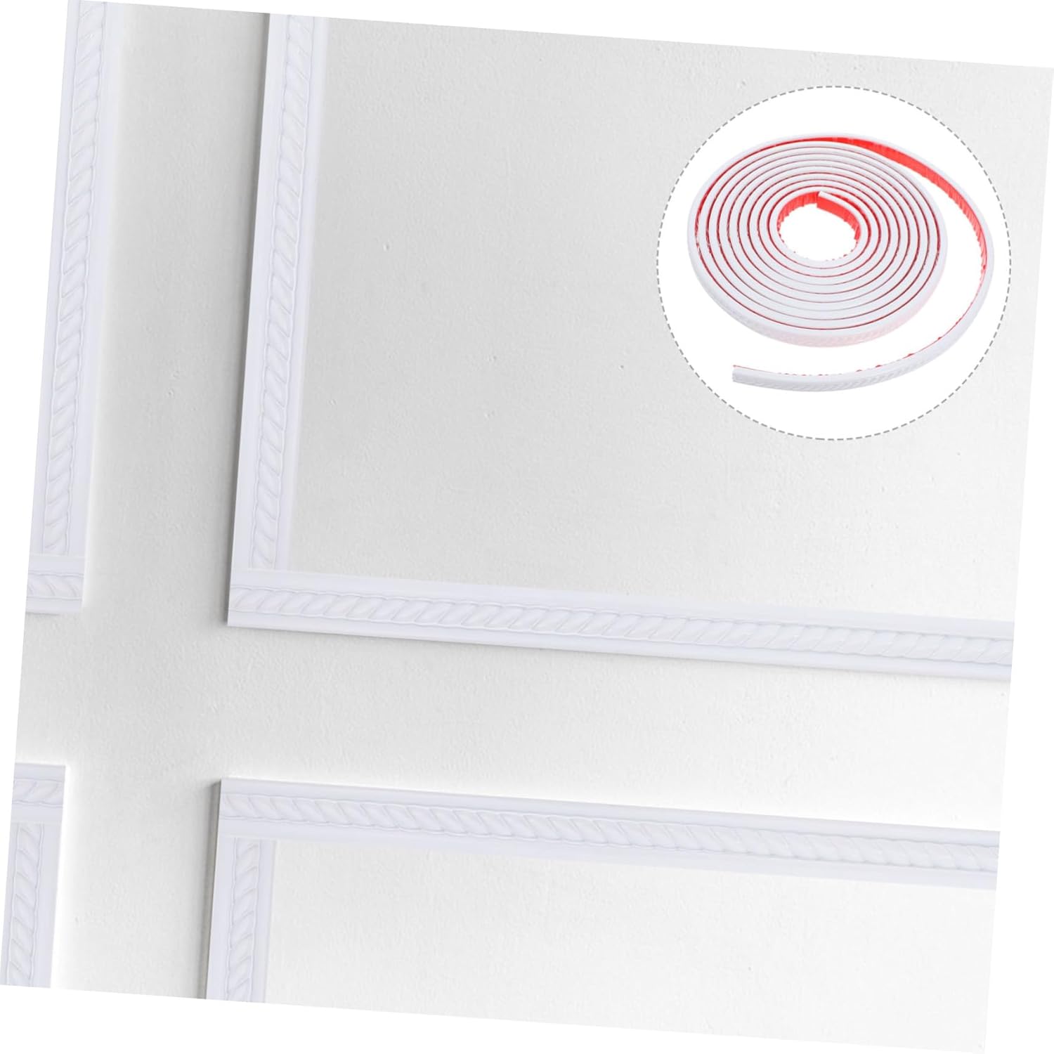 CANIGHT Peel and Stick Wall Trim Molding Self-Adhesive Flexible Molding for Ceilings Walls and Furniture Elegant Decorative Trim for Home Decor