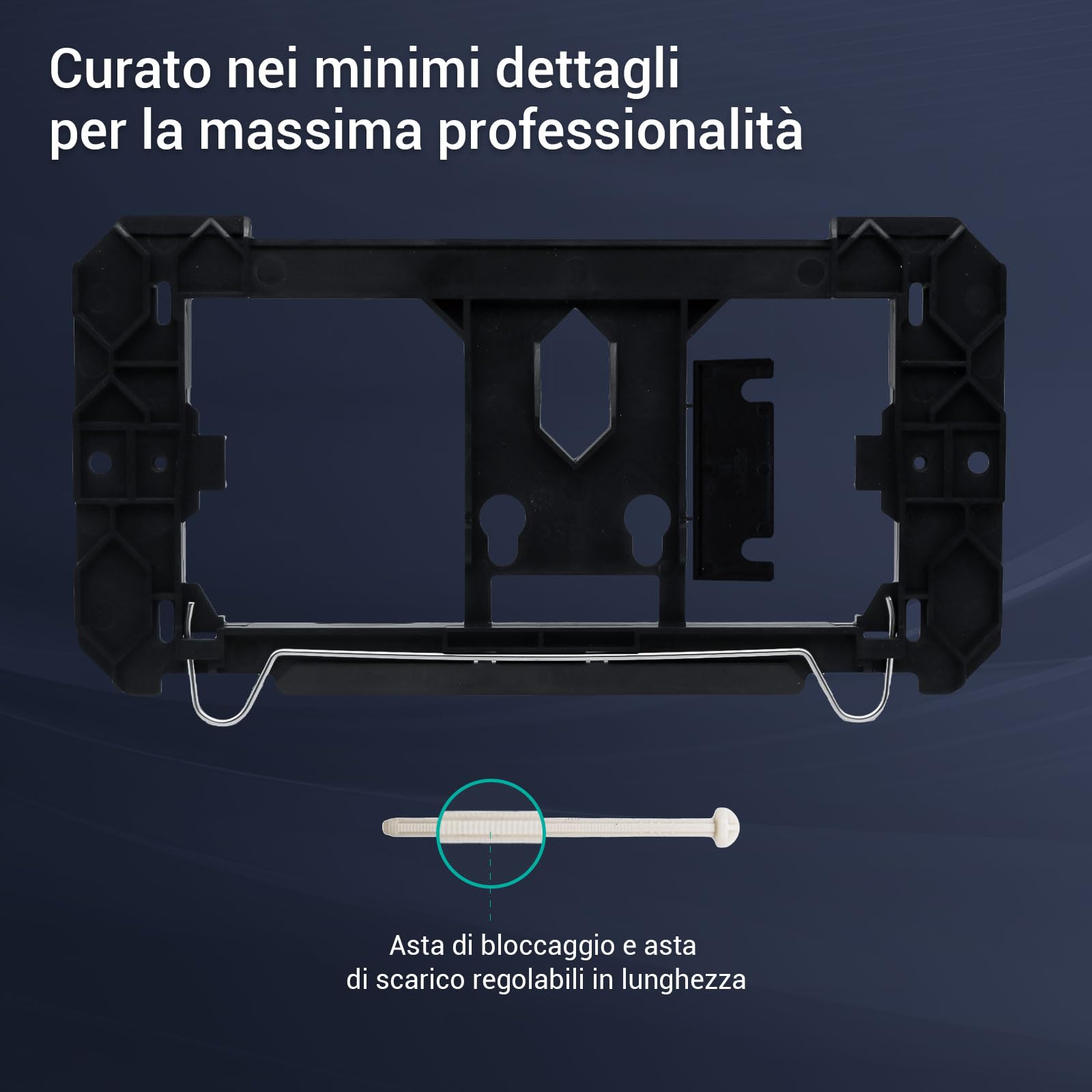 Empyreal Placca di Comando per Cassetta WC, con Set di Leve di Scarico e Viti di Installazione, Compatibile con Geberit 200F, 115222111,340 x 185mm, 1 Pezzo(Opaco Nera)