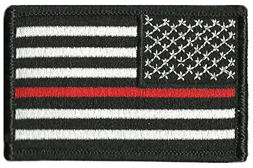Thin Red Line Flag Tactical Patch - 2"x3"