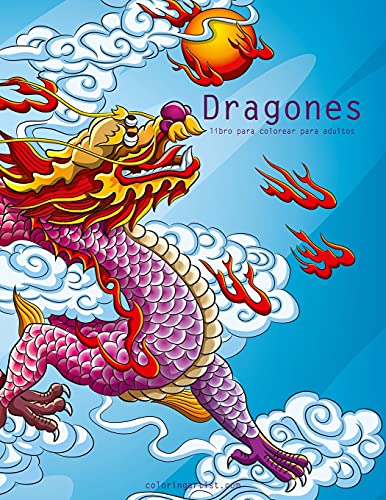 Dragones libro para colorear para adultos 1