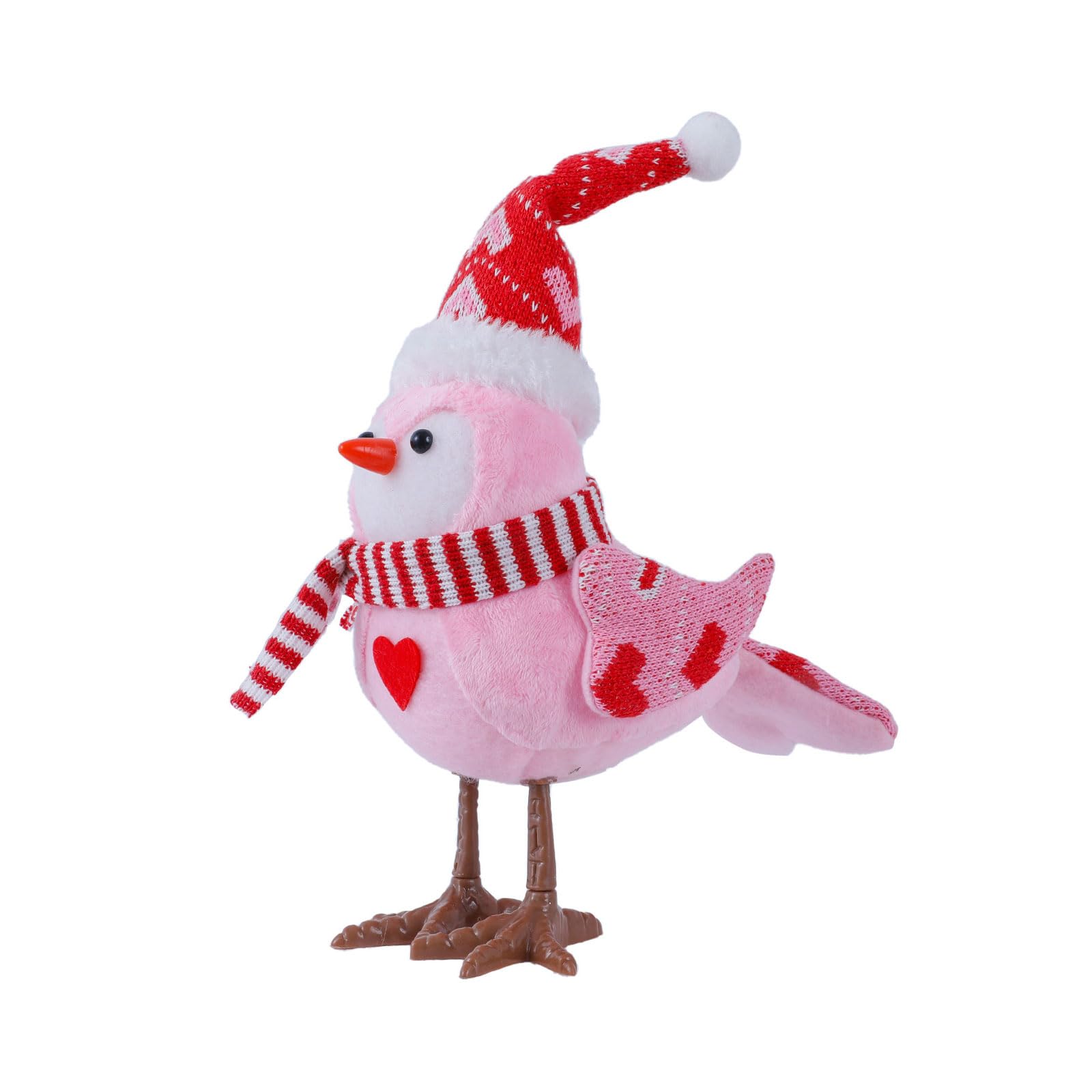 Hsioluted Valentine ' s Day Decoration Glowing Bird Decor Standing Animal Doll Statue Window Ornament for Holiday Party Supplies Party Supplies