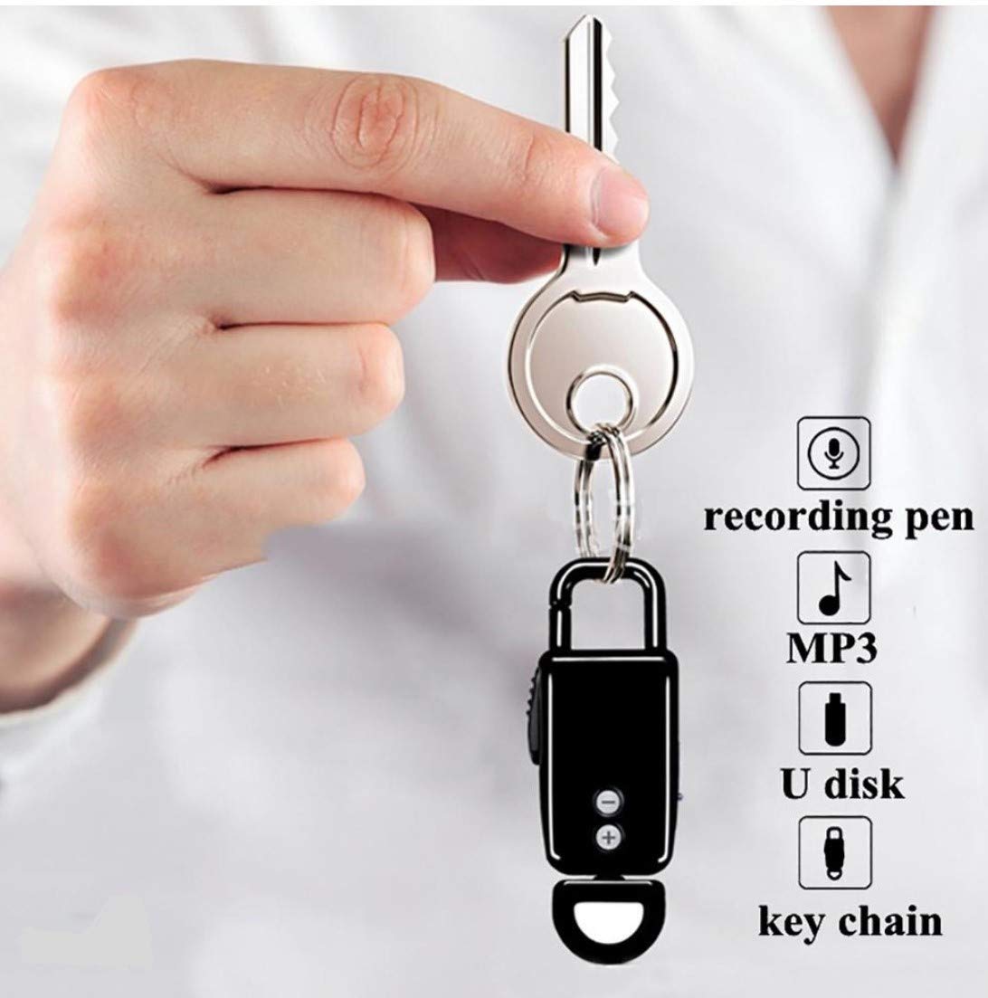 Buy Mini Digital Voice Recorder Keychain Voice Activated Audio Recorder Rechargeable