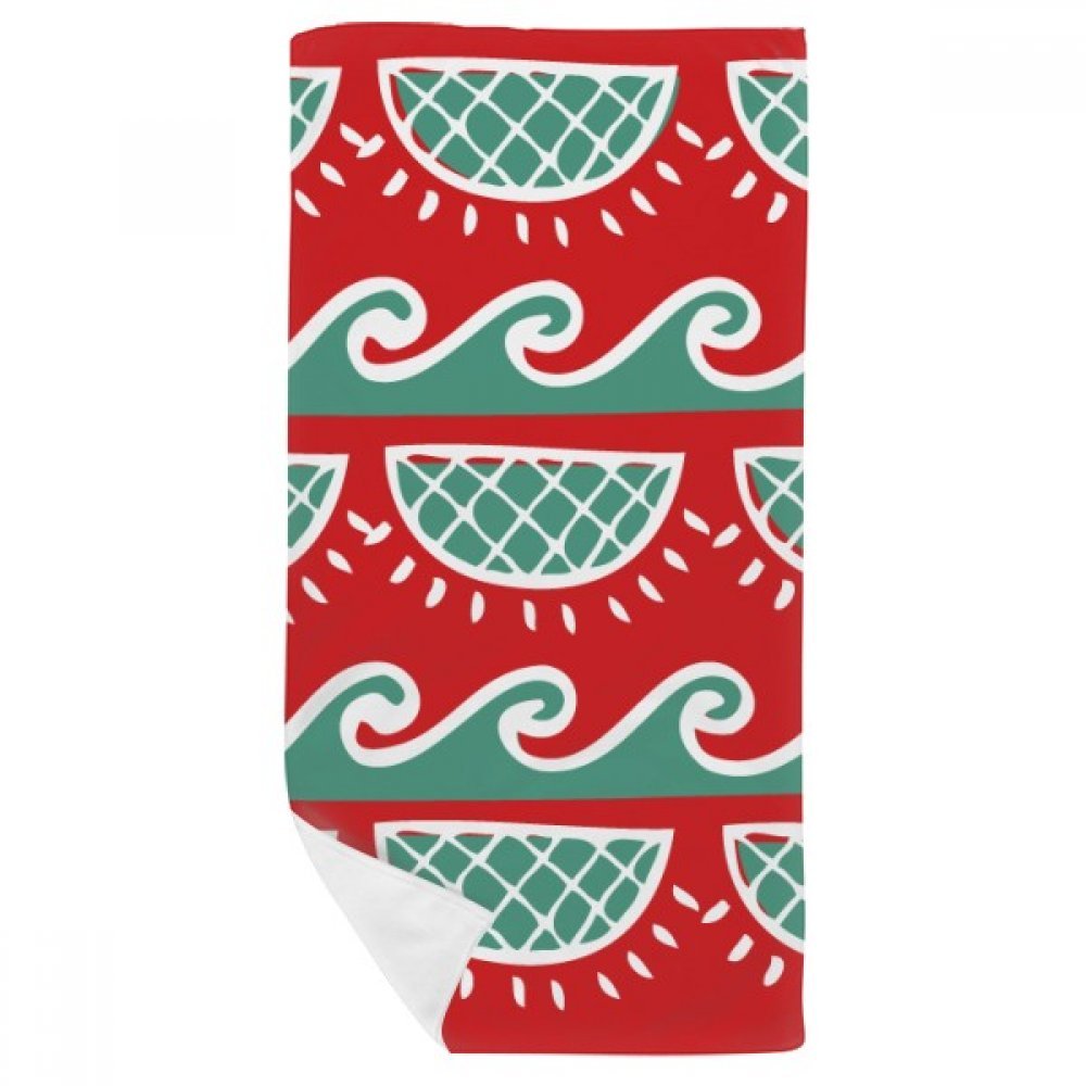 Serviette douce 35x70cm pour peaux sensibles motif totem mexicain