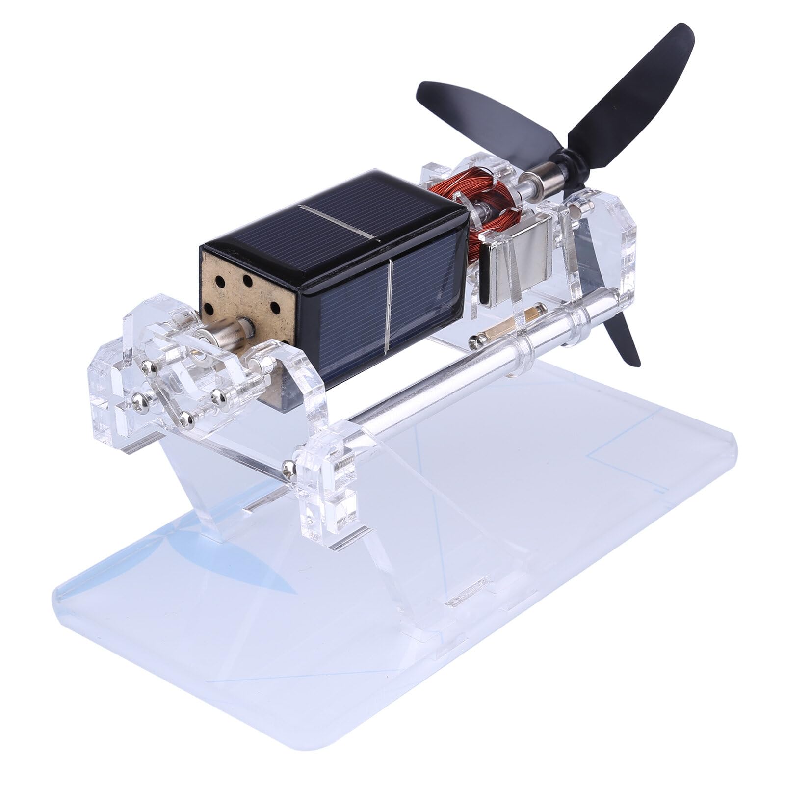 Kit motore a levitazione magnetica a energia solare con ventola a doppio strato, ideale per dimostrazioni scientifiche e decorazioni da scrivania