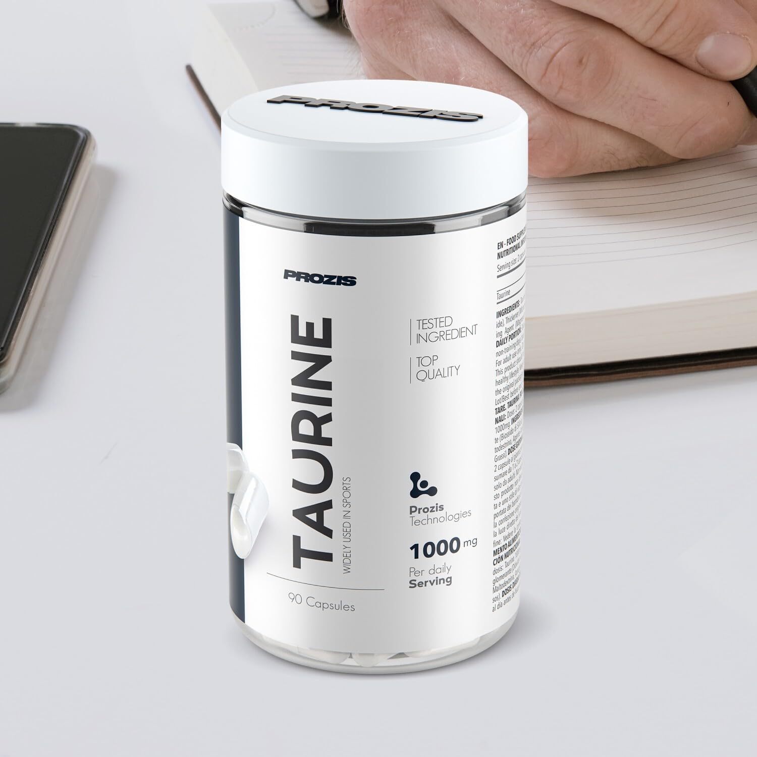 Prozis Taurine 1000 mg 90 capsule - taurina in compresse