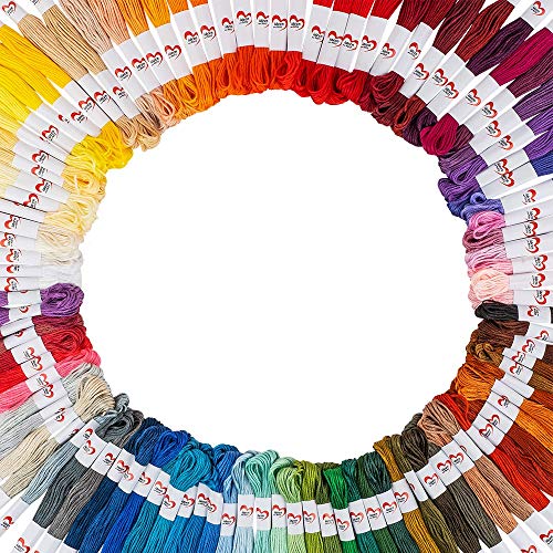 100 stuks borduurgaren van 100% katoen, elk 8 m, 6-draads | 100 kleuren | ideaal voor borduurwerk, naaien, knutselen… - Afbeelding 5