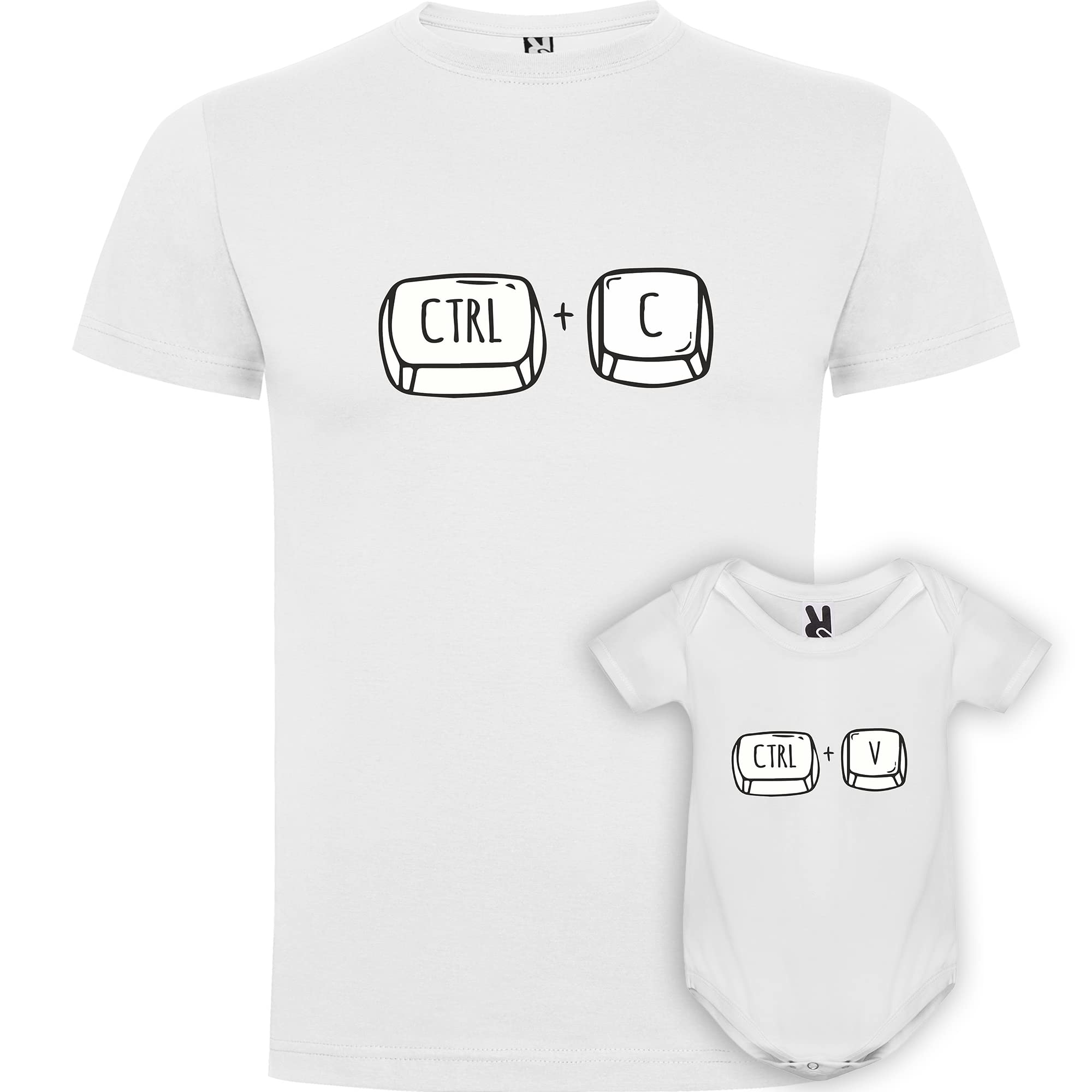 Pack Camiseta Papá y Bebé – Ropa a Juego Divertida – Regalo Original para el Día del Padre o Nacimiento