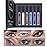 Colored Mascara Colorful Waterproof Blue Mascara for Eyelashes Set,White Black Brown Purple Long lasting Charming Voluminous Cruelty Free Vegan Eye Makeup (6 Colors)