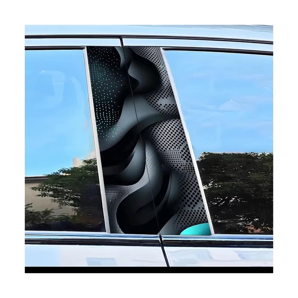 Bertdcx One Color Car Adhesive Waterproof Vinyl B Post Protective Fluid Dots Stickers Auto Parts