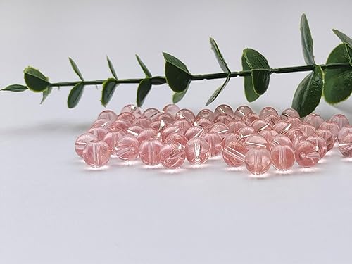 Miniatura 10 de Cuentas de vidrio AB Crackle de 0.394 pulgadas (0.394 in), 60 cuentas redondas lisas sueltas para pulseras, collares, joyería, manualidades (0.394