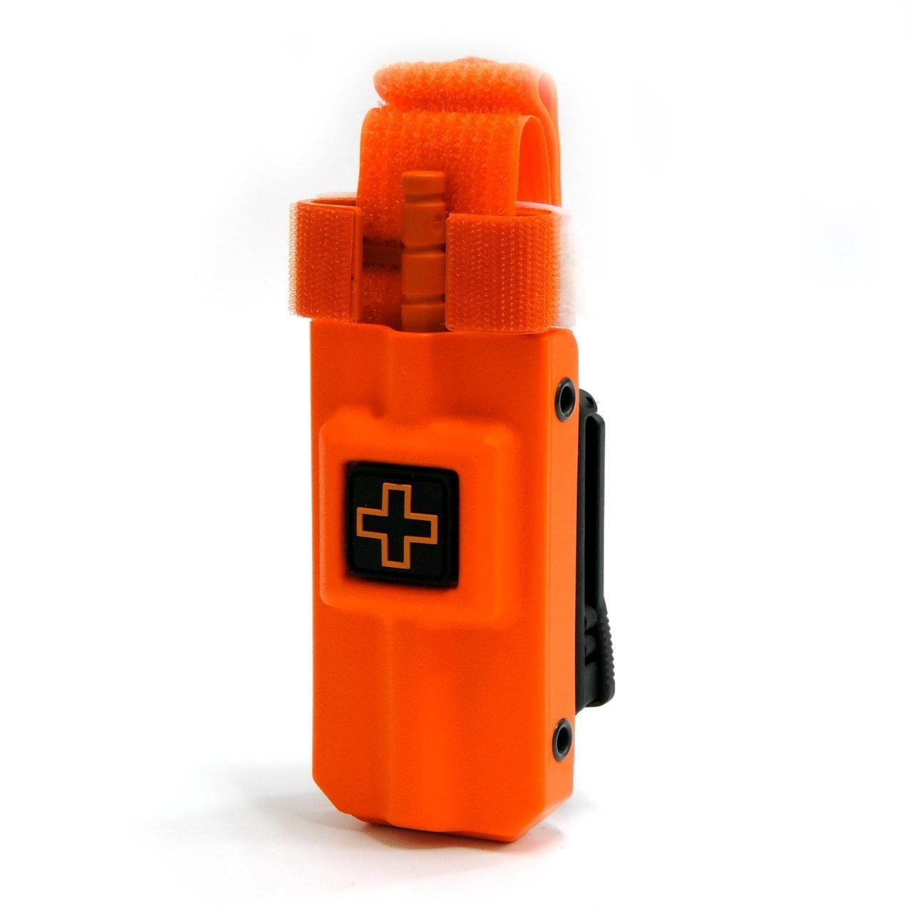 Eleven 10 - RIGID TQ Case for C-A-T Tourniquet, Belt (Tek-Lok) Attachment. (Orange)