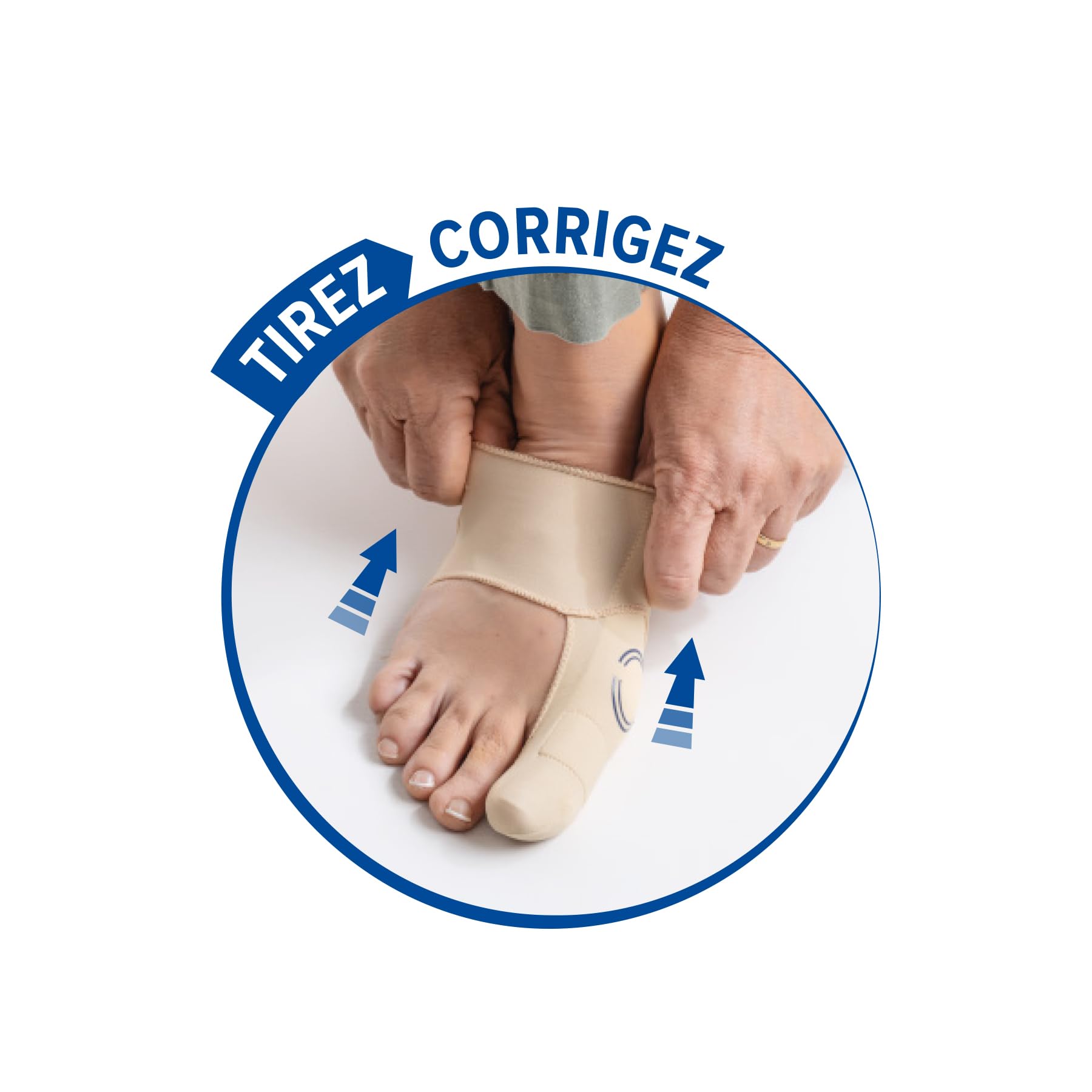 Epitact Orthèse Hallux Valgus Jour Corrige la Déformation à la Marche Soulage les Douleurs Fine Souple L (Lot de 1)