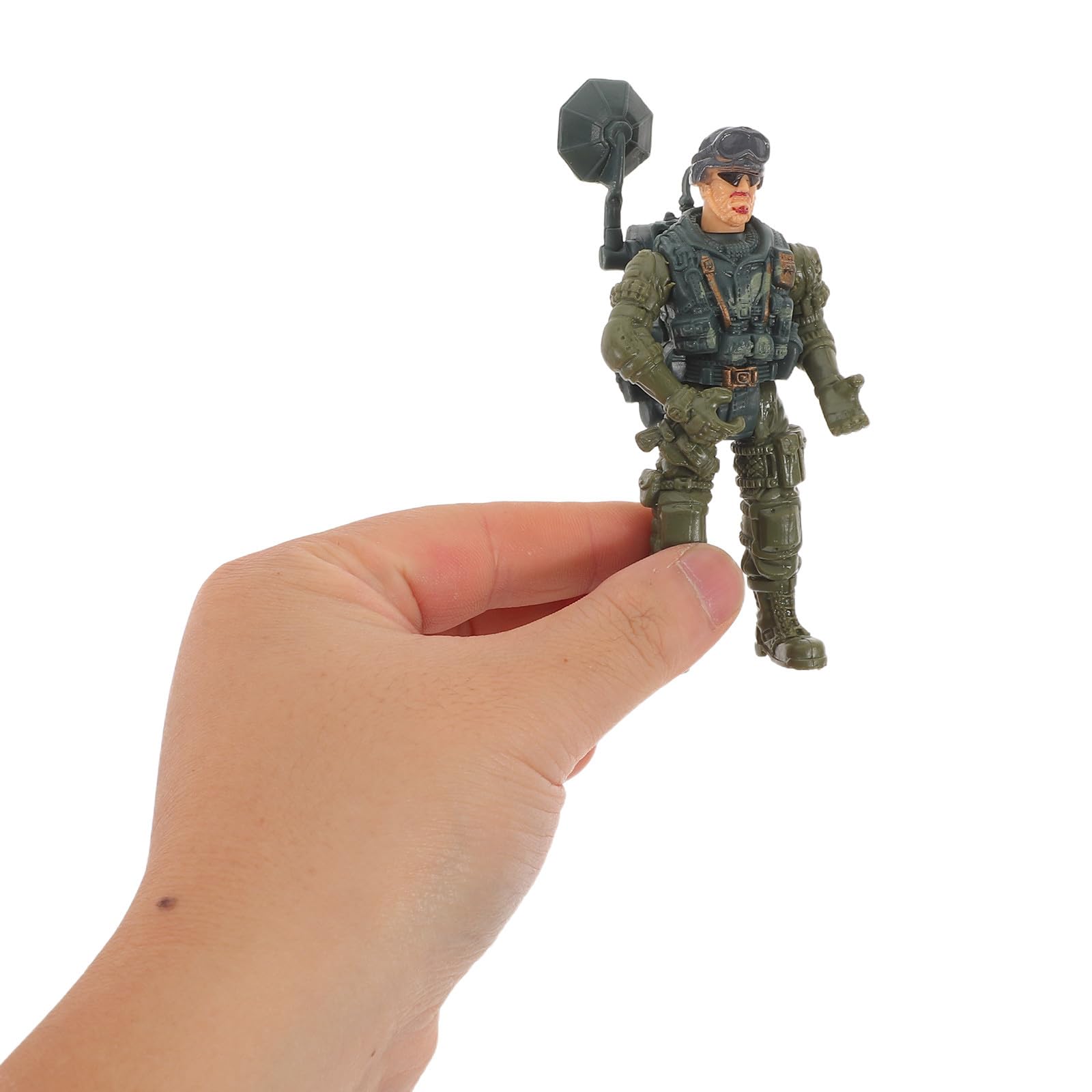 Gatuida Soldatini in Plastica Miniature Giocattolo di Omini Esercito Giunti Snodabili Accessori per Collezionismo e Decorazioni per Feste Tema Militare