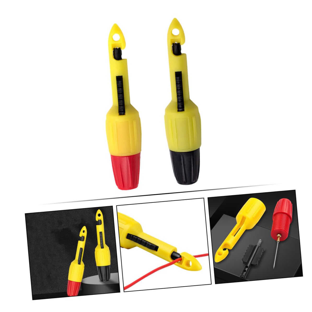 SHINEOFI 2 Ensembles Aiguilles De Test Isolées Pour Multimètre Outils De Automobile Probe De De Circuit Electrique Accessoires De Réparation Efficaces 4 Pièces * 2