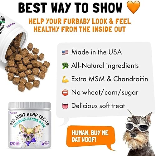 Miniatura 8 de LEGITPET - Masticables para alivio de alergia para perros y apoyo inmune con Kelp, Colostro y Polen de abeja, 120 masticables suaves y cáñamo para