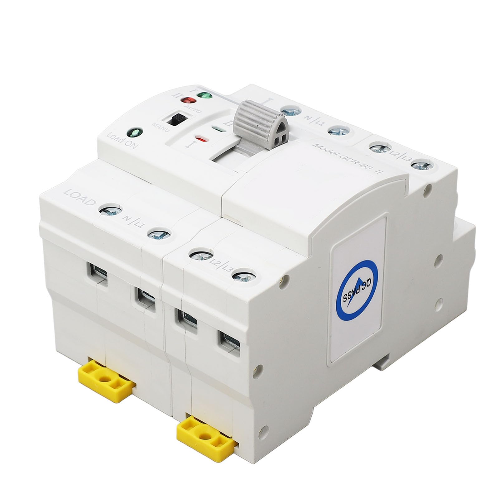 Hyuduo Interruttore di Trasferimento Automatico, Interruttore di Trasferimento Automatico a Doppia Potenza, a Livello di PC 32A per Alimentazione Rapida e Affidabile, Switch di Adatti, Adatti, di