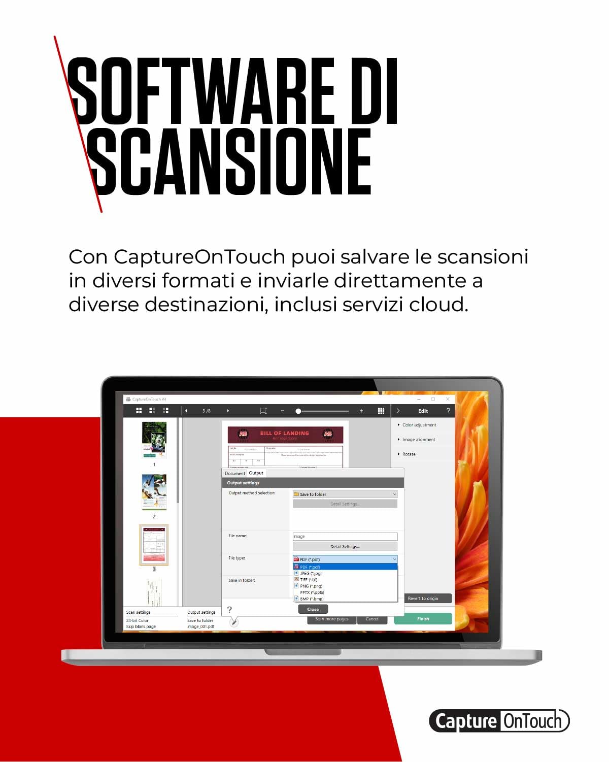 Canon Scanner per Documenti Piatto imageFORMULA DR-F120 | Scanner Fronte-Retro con USB per Casa e Ufficio | Fino a 20 Pagine al Minuto | Alimentatore Automatico da 50 Fogli | Software CaptureOnTouch