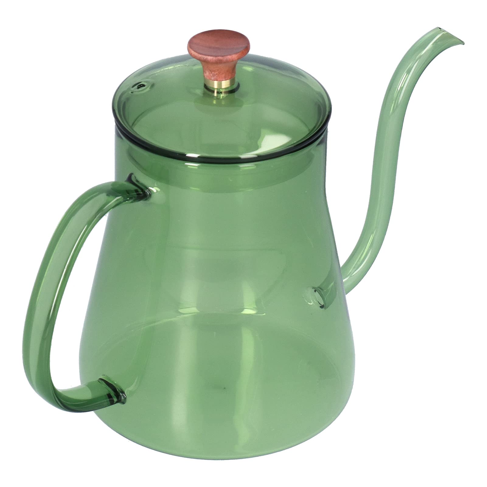 Ejoyous Czajnik do Kawy Szklany Dzbanek do Kawy 600 Ml, Czajnik Kroplowy ze Szkła o Wysokiej Zawartości Borokrzemianu z długą dyszą, 4,5 X 6,3 Cala, Zakres Temperatur 302°F, Domowej Kuchni w Biurze