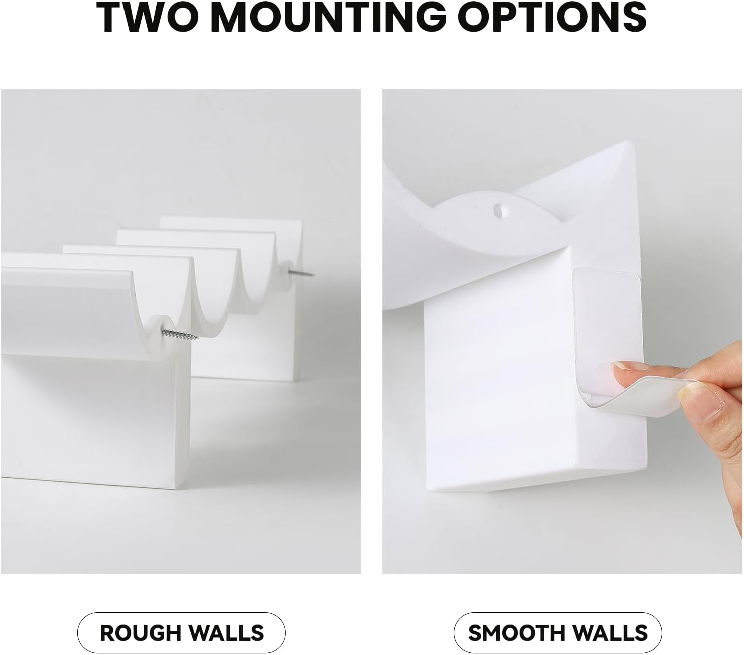 Poop Toilet Paper Holder Stand 3D Printed Storage Shelf, White Funny Bathroom Whimsical Wall Decor, Functional Cute Quirky House Warming Boys Gift (White)