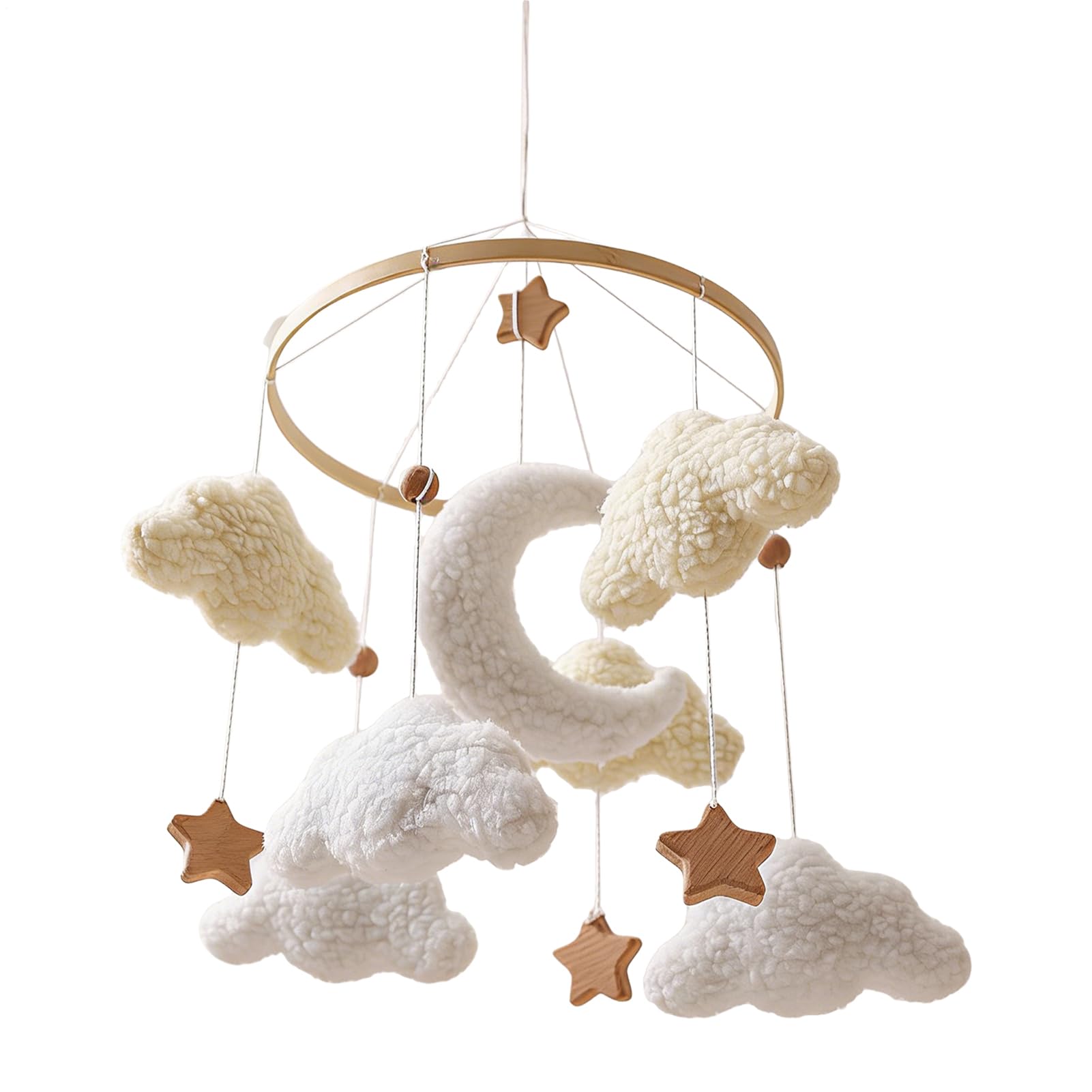 Mobile pour Lit Bébé | Rotatif à esthétique apaisante | Mobile bohème | pour Berceau Mur Fenêtre Maison Garçons Fille Jeune Enfant