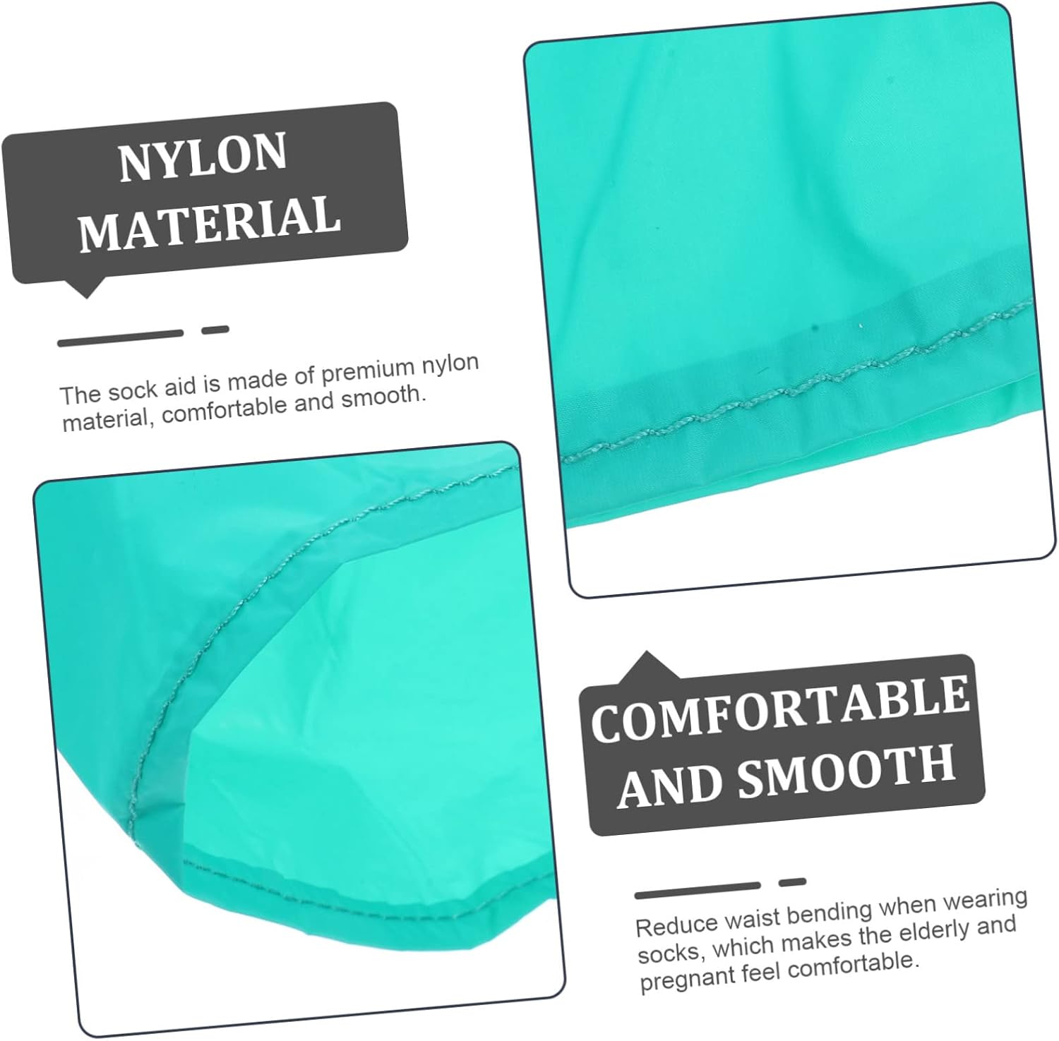 Compression Sock Aid Applicator for Seniors Easy Sock Tool for Mobility No Bending Required Material for Elderly and Pregnant Users