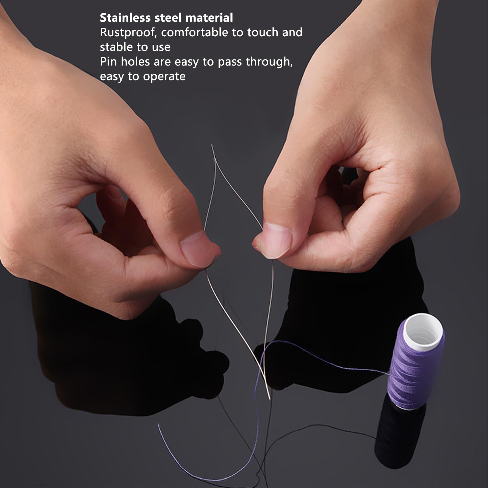 18 Pieces Beading Needles, Seed Beads Needles Big Eye Beading Needles Beading Embroidery Needles Set Jewelry Making Tools for Seed Beads,Crafts, Necklaces