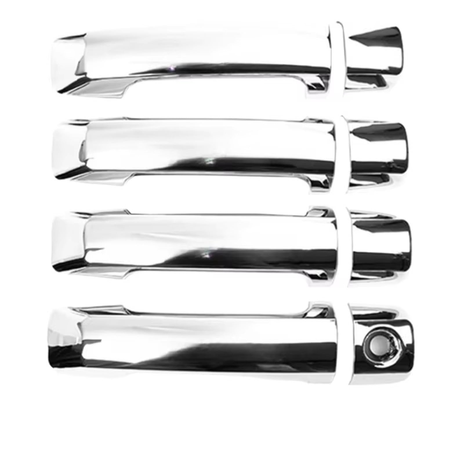 BYSKJZ Car Exterior Door Handle for Toyota for Tundra for Sequoia 2008 2009 2010 2011 2012-2021 Chrome Silver Accessory Door Handle Cover Trim Paste Style(Chrome)