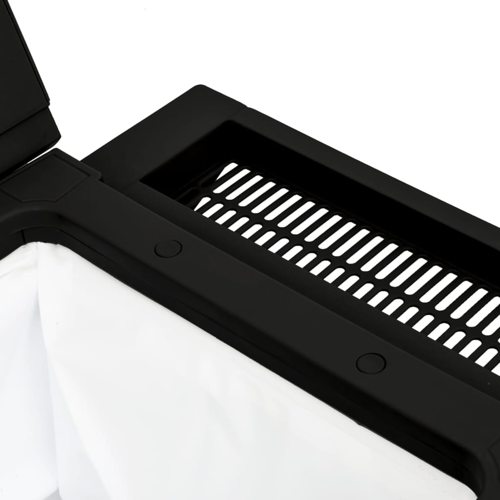 Geecher Carrello di Servizio 3 in 1 con Secchiello per Ghiaccio 80 L, Mobile da Esterno con Ruote Bloccabili, Tavolo di Preparazione e Conservazione, Polipropilene Nero, 102x46x86,5 cm for Eventi all'