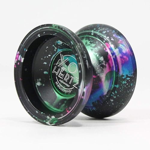 MAGICYOYO Y03 Hertz Yoyo - Yoyo aerodinámico con diseño en V (negroverderosa)