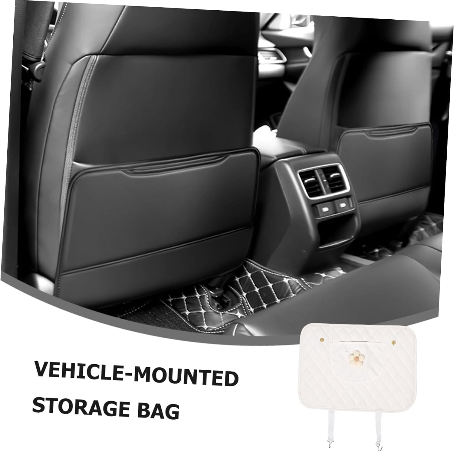 Car Seat Back Protector Kick Mat with Pockets Fit Back Seat Cover for Boy Girl Durable and Elegant Auto Kick Mat for Protecting Car Interior from Dirt and Damage