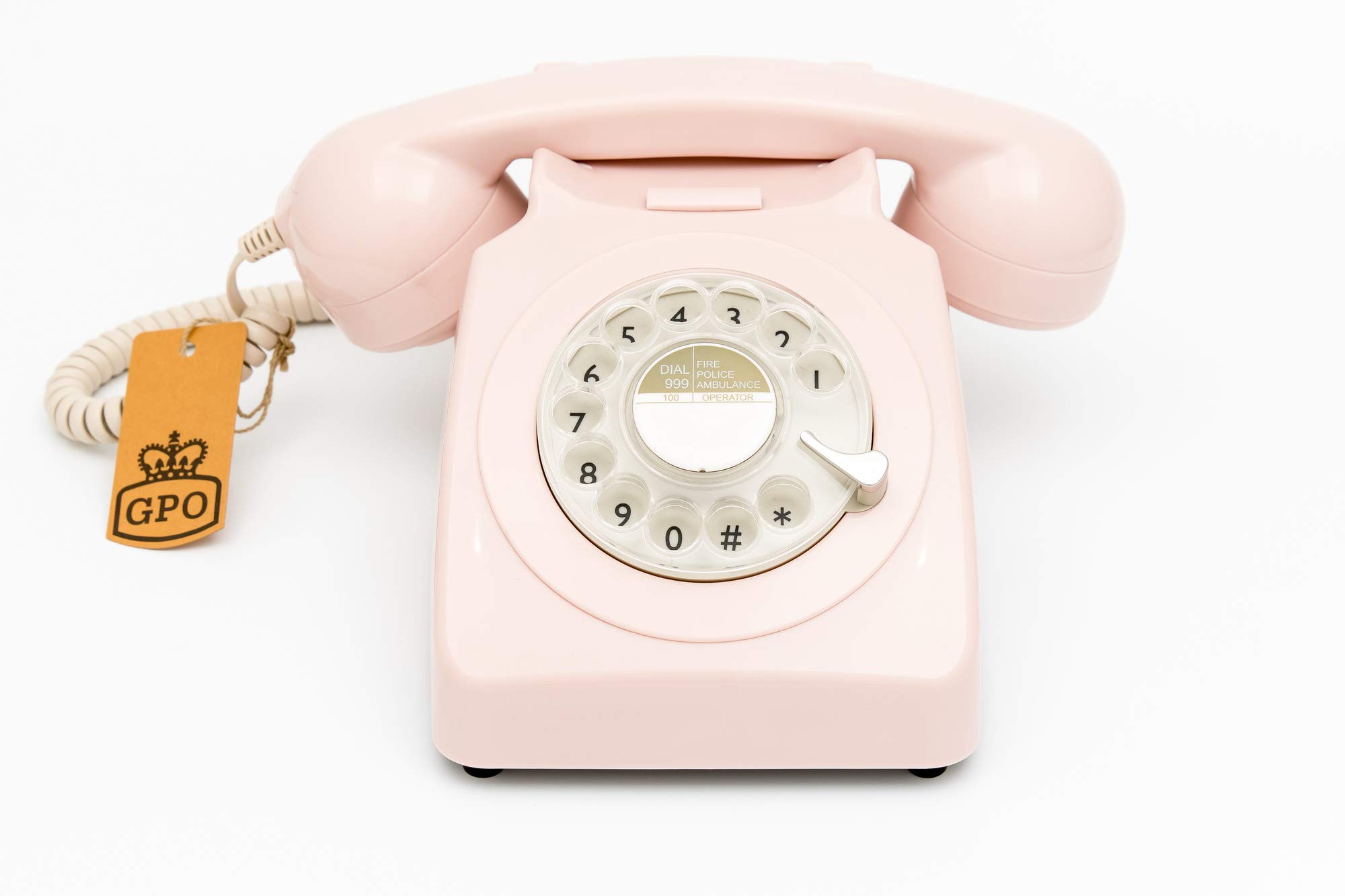 Amazon.com : GPO 746 Rotary 1970s-style Retro Landline Phone - Curly Cord,  Authentic Bell Ring : Office Products