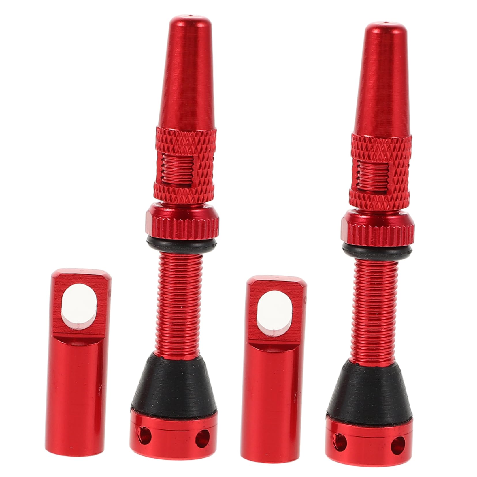 KOMBIUDA Valve for Bike Tire French Vacuum Valve Set Aluminum Alloy Tubeless Tire Kit