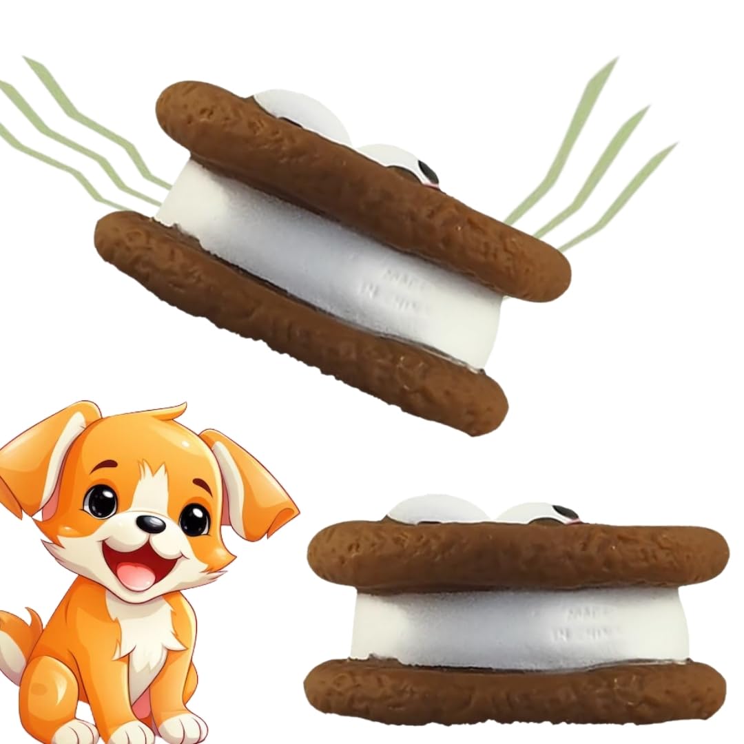 DreamAuro Fun Squeaky Cookie Toy or Dogs & Cats - Engage Your Dog with The Squeaky Cookie Toy, The Cookie That Talks Back (with Squeaks!), Durable Rubber, Promotes Dental Health & Playful Bonding (B0CTT1FGPC) Amazon Price History, Amazon Price Tracker