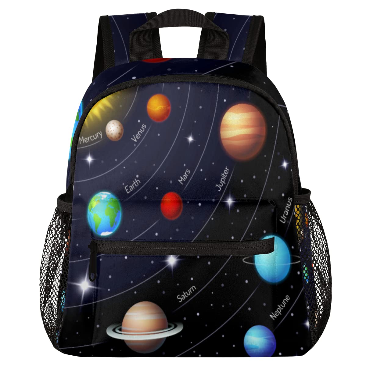 AUUXVA Kids Backpack for Toddler Girls Boys Preschool Kindergarten School Shoulder Bags Small Travel Bag Daypack Rucksack (Solar System)