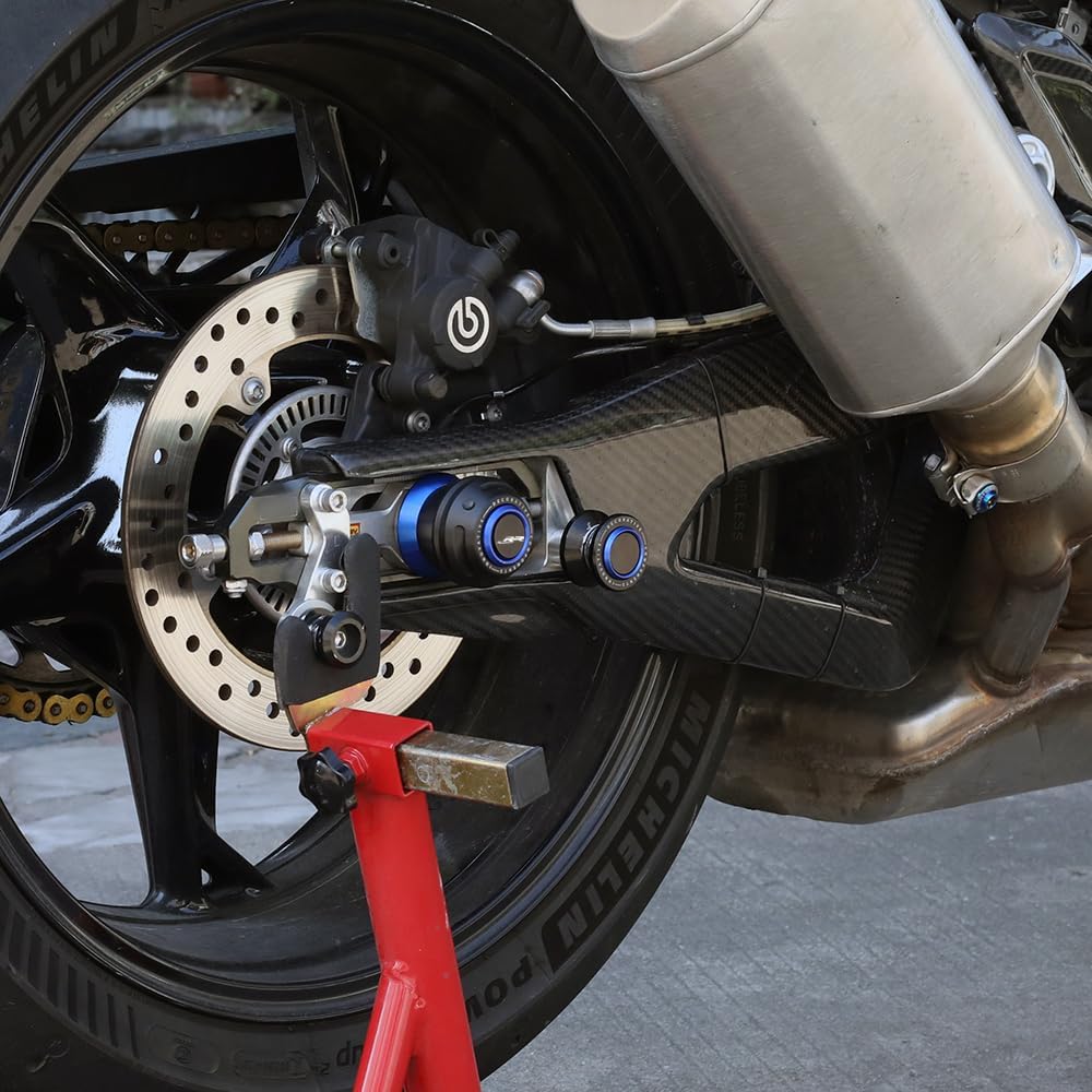 Motorcycle Rear Wheel Axle Fork Slider Crash Protector Compatible With BMW S1000RR 2012-2019 2020 2021 2022 2023 2024 2025 | S 1000 RR 1000RR S1000 RR S1KRR Accessories (red)